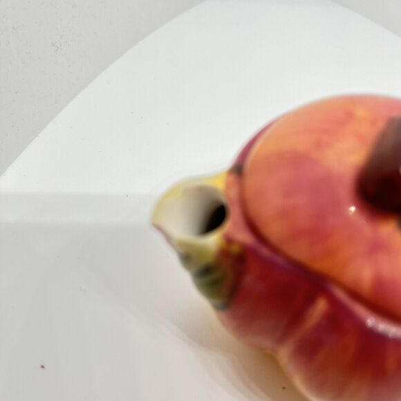 Russ Berrie & Co Miniature Fruit Apple and Pear Teapots - Picture 9 of 15